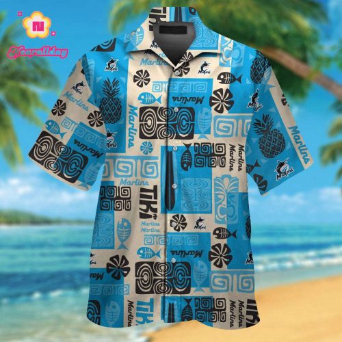Official Miami Marlins Hawaiian Shirt #6 - Stylish MLB Apparel