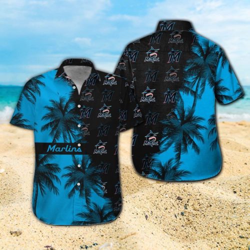 Authentic Miami Marlins Hawaiian Shirt #7 – Perfect for Game Days!