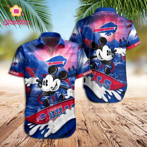 Mickey Aloha Shirt Buffalo Bills Hawaiian Shirt Bills Mickey Surfing Hawaiian Shirt