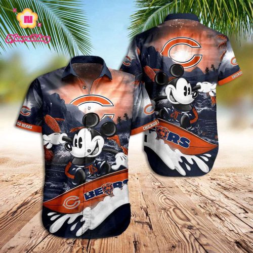 Mickey Aloha Shirt Chicago Bears Hawaiian Shirt Bears With Mickey Mouse Hawaiian Shirt