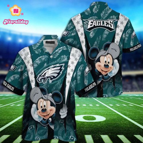 Mickey Aloha Shirt Philadelphia Eagles Hawaiian Shirt Eagles Mickey Hawaiian Shirt