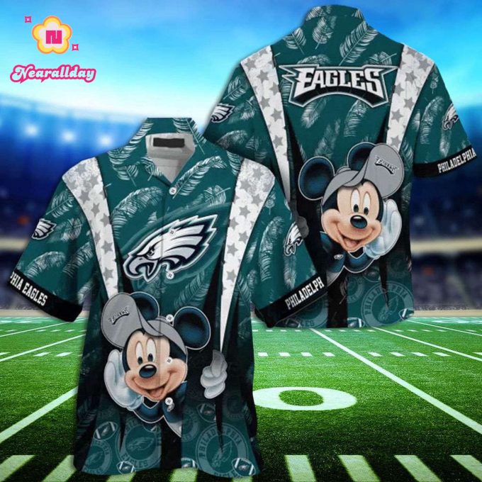 Mickey Aloha Shirt Philadelphia Eagles Hawaiian Shirt Eagles Mickey Hawaiian Shirt