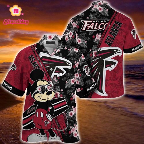 Mickey Mouse Hawaii Shirt Atlanta Falcons NFL Floral Pattern For Fans