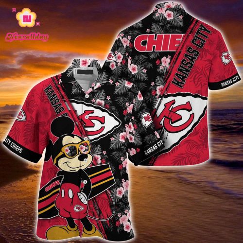 Mickey Mouse Hawaii Shirt Kansas City Chiefs NFL Floral Pattern For Fans