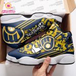 Milwaukee Brewers Air Jordan 13 Sneaker Custom For Fans  Unisex Shoes Gift