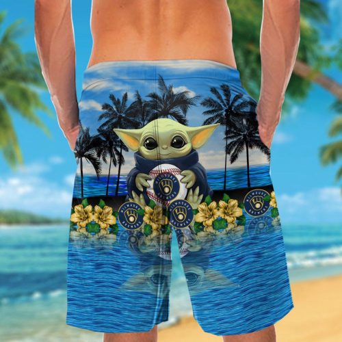 Milwaukee Brewers Baby Yoda Hawaiian Shirt – Official MLB Merchandise