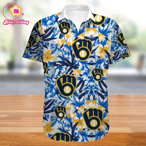 Milwaukee Brewers Hawaiian Shirt: Stylish Fan Gear for Baseball Enthusiasts