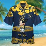 Milwaukee Brewers & Minnie Mouse Hawaiian Shirt – Fun MLB Disney Collaboration Milwaukee Brewers & Minnie Mouse Hawaiian Shirt – Fun MLB Disney Collaboration