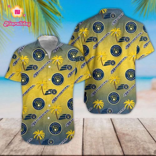 Custom Milwaukee Brewers Hawaiian Shirt: Personalized MLB Fashion Statement