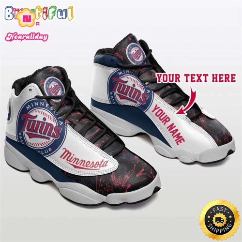 Minnesota Twins Air Jordan 13 Sneaker Custom For Fans  Unisex Shoes Gift
