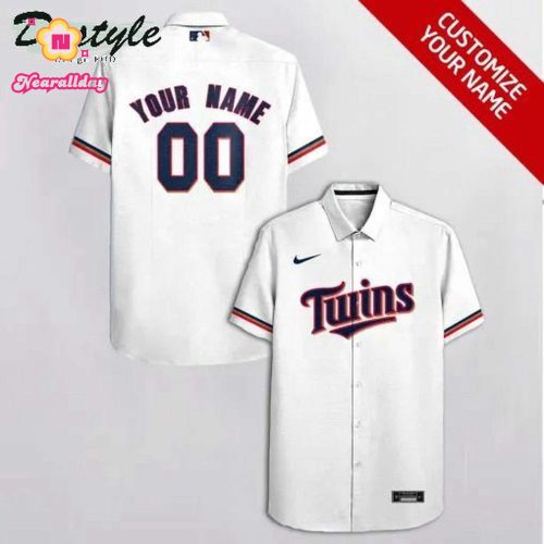 Custom Minnesota Twins White Hawaiian Shirt: Personalize Your Style!