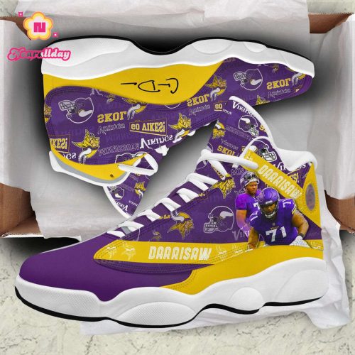 Minnesota Vikings Air Jordan 13 Sneaker Custom For Fans Gift