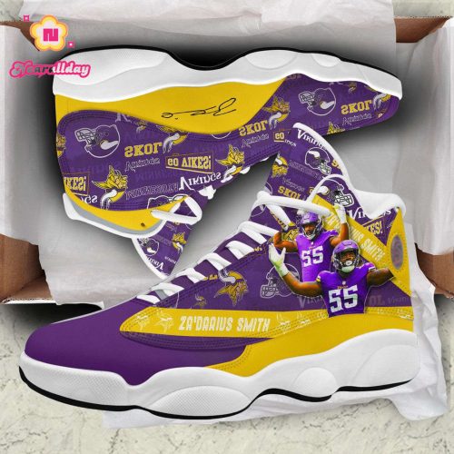 Minnesota Vikings Air Jordan 13 Sneaker Custom For Fans Gift