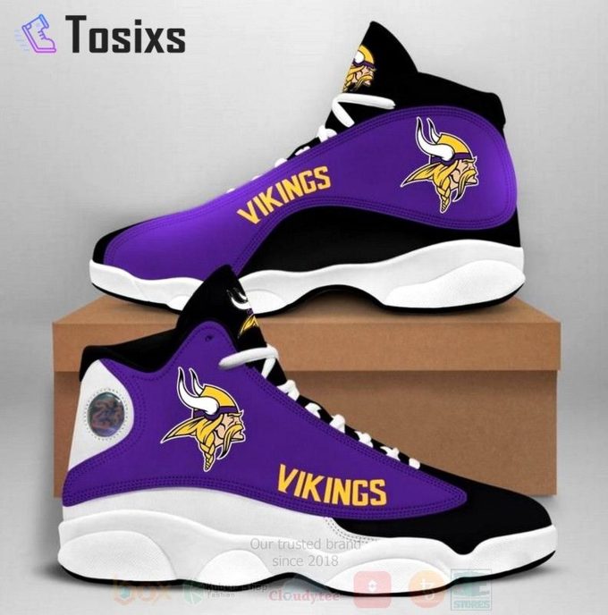 Minnesota Vikings Air Jordan 13 Sneaker Custom For Fans Gift