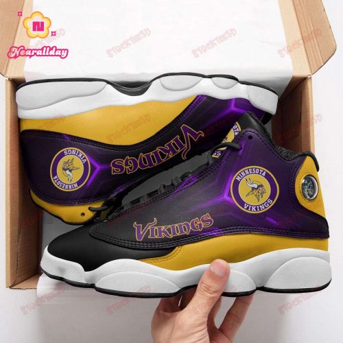 Minnesota Vikings Air Jordan 13 Sneaker Custom For Fans Gift