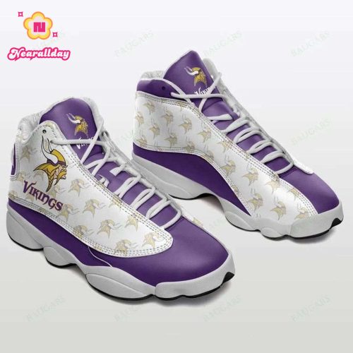 Minnesota Vikings Air Jordan 13 Sneaker Custom For Fans Gift