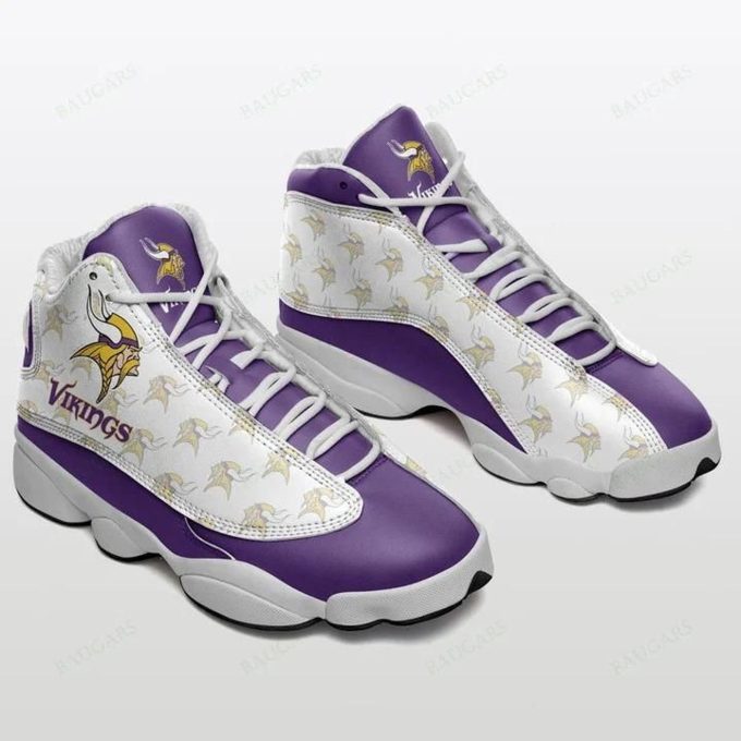 Minnesota Vikings Air Jordan 13 Sneaker Custom For Fans Gift