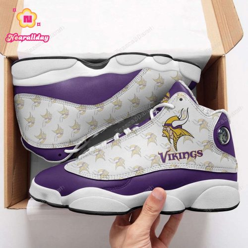Minnesota Vikings Air Jordan 13 Sneaker Custom For Fans Gift