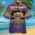 Minnesota Vikings & Baby Yoda Hawaiian Shirt Gift for Men Women #2