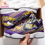 Minnesota Vikings Camo Air Jordan 13 Sneaker Custom For Fans Gift