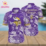 Minnesota Vikings Floral Full Print Unisex Hawaiian Shirt