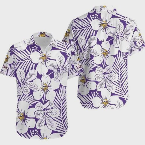 Minnesota Vikings Flower Classic Hawaiian Shirt