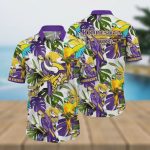 Minnesota Vikings Flower Colorful Hawaiian Shirt