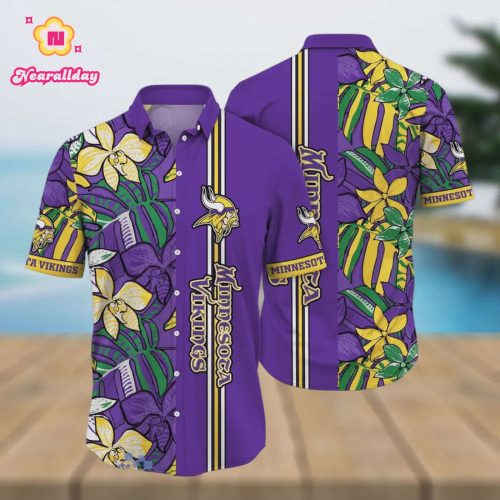 Minnesota Vikings Flower Unique Gift For Fans Hawaiian Shirt