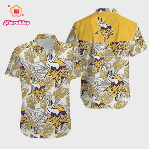 Minnesota Vikings Football Aloha Summer Hawaiian Shirt