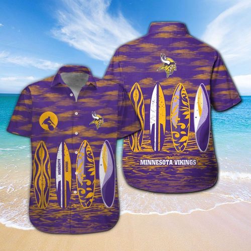 Minnesota Vikings Hawaiian Shirt Gift for Men Women #10
