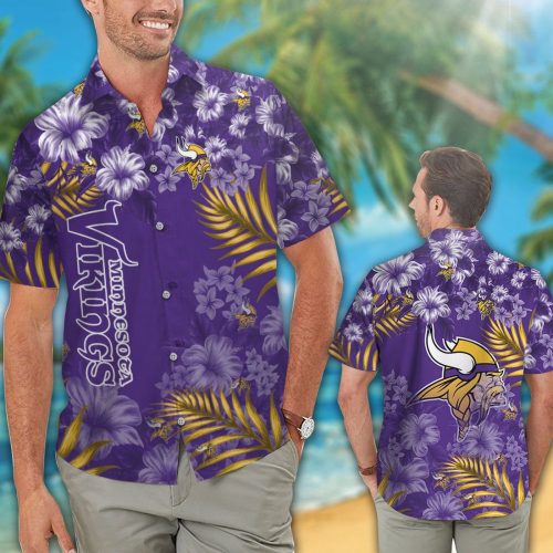 Minnesota Vikings Hawaiian Shirt Gift for Men Women #14