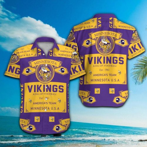 Minnesota Vikings Hawaiian Shirt Gift for Men Women #2