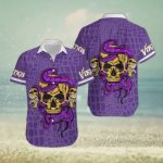Minnesota Vikings Snake And Skull Octopus Hawaiian Shirt