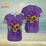 Minnesota Vikings Snake And Skull Octopus Hawaiian Shirt