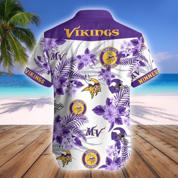 Minnesota VikingsNFL Floral Hawaii Shirt Gift