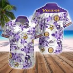 Minnesota VikingsNFL Floral Hawaii Shirt Gift