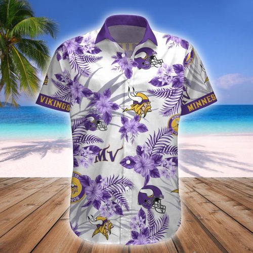 Minnesota VikingsNFL Floral Hawaii Shirt Gift