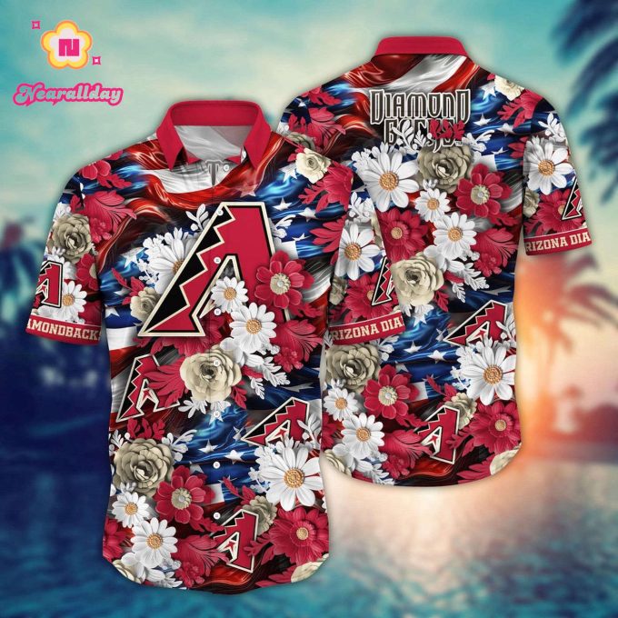MLB Arizona Diamondbacks Hawaii Shirt: Independence Day Fan Apparel
