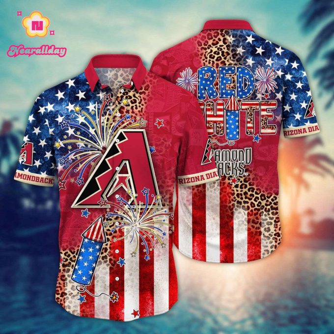 MLB Arizona Diamondbacks Independence Day Aloha Shirt – Perfect for Cool Fans!