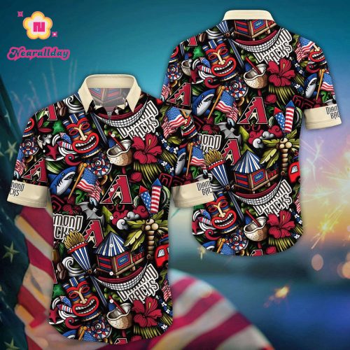 MLB Arizona Diamondbacks Aloha Shirt - Vibrant Hawaiian Style for Fans