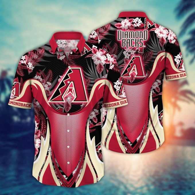 MLB Arizona Diamondbacks Hawaiian Shirt: Floral Grandstand Glamour for Fans