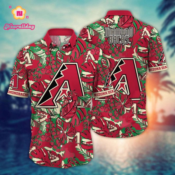 MLB Arizona Diamondbacks Hawaiian Shirt: Tropical Paradise Design for Fans