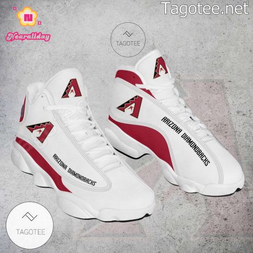 MLB Arizona Diamondbacks White Red Air Jordan 13 Shoes- Unisex Shoes Gift