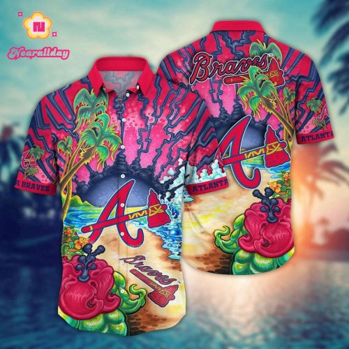 MLB Atlanta Braves Hawaiian Shirt: Diamond Dreamscape for Sports Fans