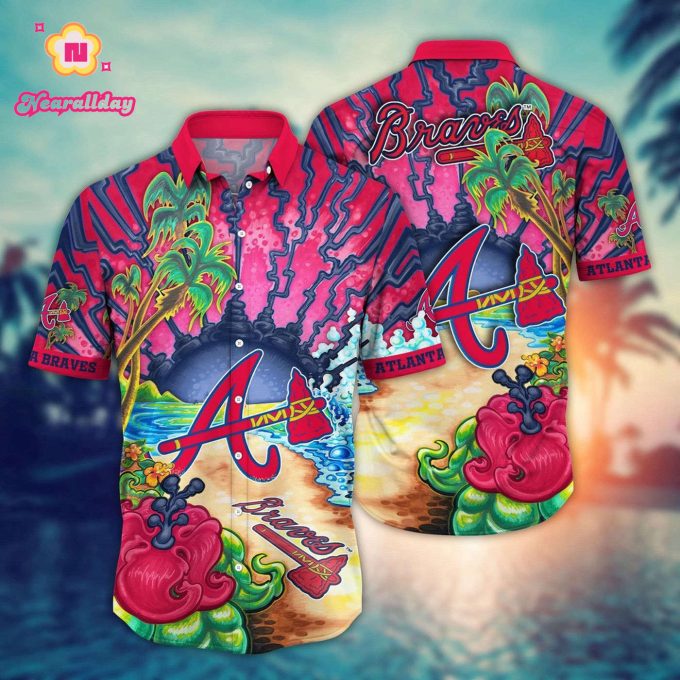 MLB Atlanta Braves Hawaiian Shirt: Diamond Dreamscape for Sports Fans