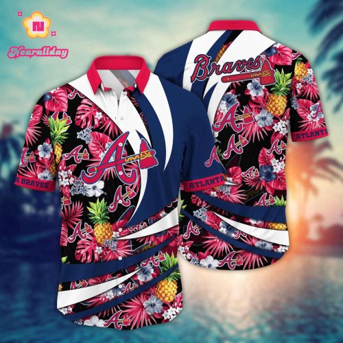 MLB Atlanta Braves Hawaiian Shirt: Flower Bloom Glory for Fans