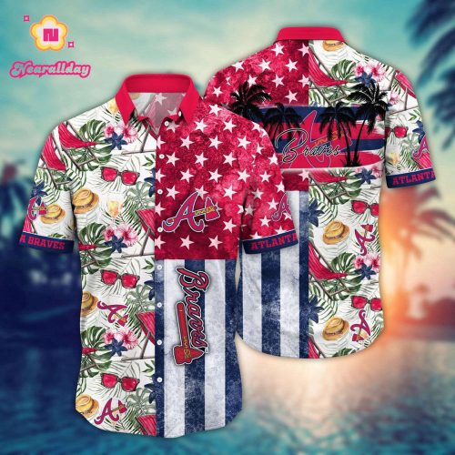 MLB Atlanta Braves Hawaiian Shirt: Flower Home Run Threads for Fans