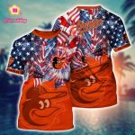 MLB Baltimore Orioles Hawaiian Heatwave 3D T-Shirt – Official Fan Merchandise
