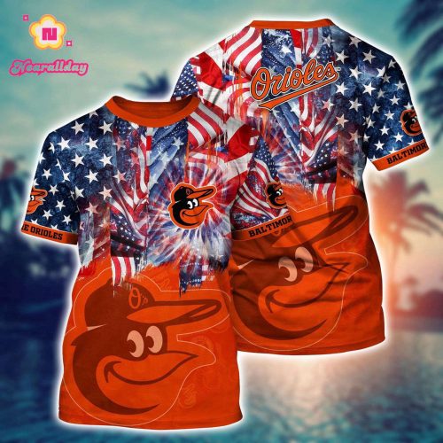 MLB Baltimore Orioles Hawaiian Heatwave 3D T-Shirt - Official Fan Merchandise