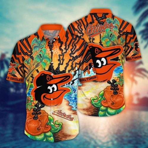 Baltimore Orioles MLB Hawaiian Shirt: Diamond Dreamscape for Sports Fans